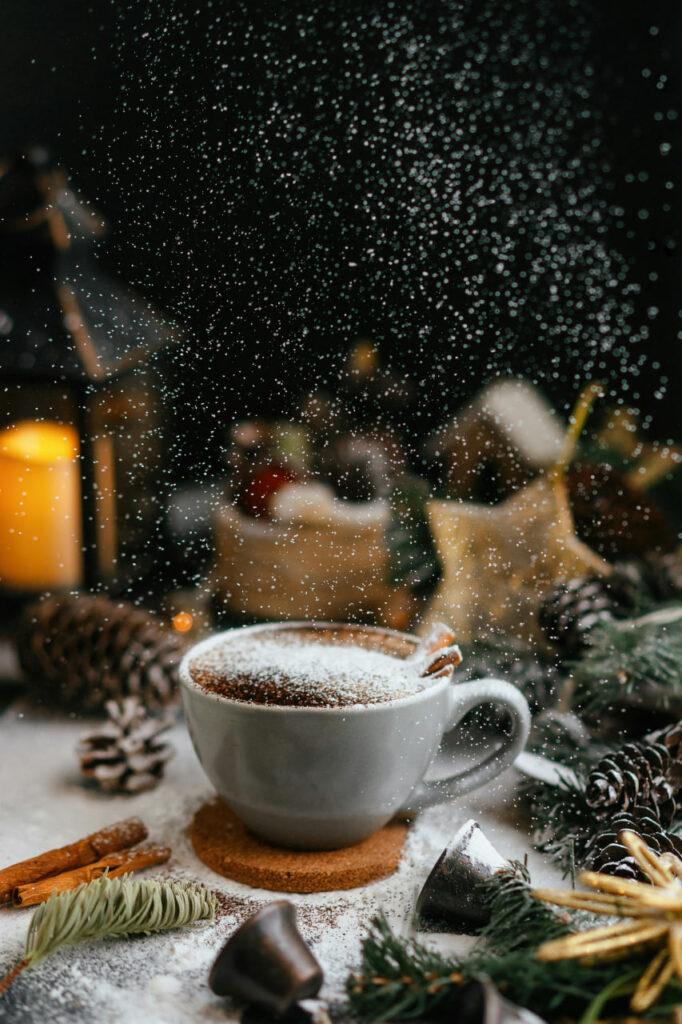 Freezing motion in winter food and drink photography